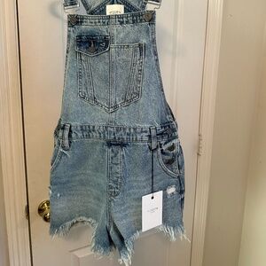 Hidden Denim Short Overalls – Wild Oak Boutique